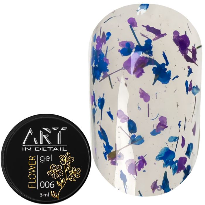Гель із сухоцвітами ART Flower Gel №006, 5мл