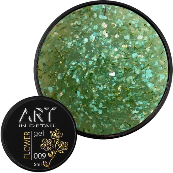 Гель із сухоцвітами ART Flower Gel №009, 5мл