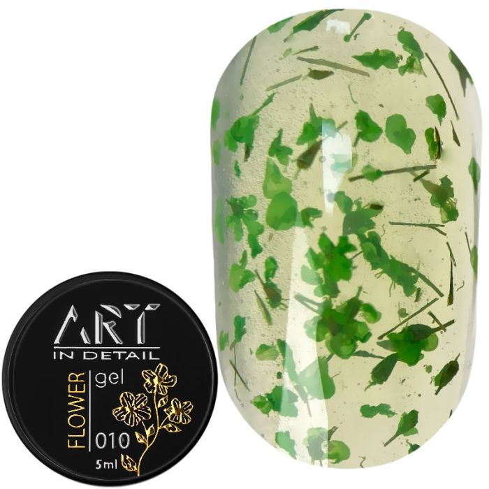 Гель із сухоцвітами ART Flower Gel №010, 5мл