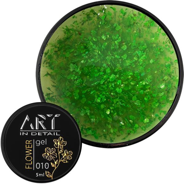 Гель із сухоцвітами ART Flower Gel №010, 5мл