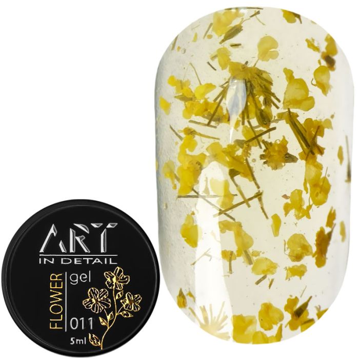 Гель із сухоцвітами ART Flower Gel №011, 5мл