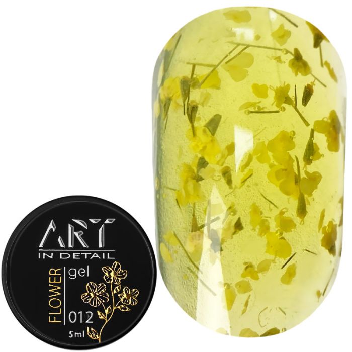 Гель із сухоцвітами ART Flower Gel №012, 5мл