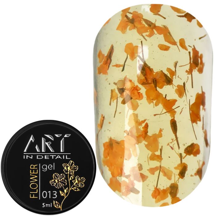 Гель із сухоцвітами ART Flower Gel №013, 5мл