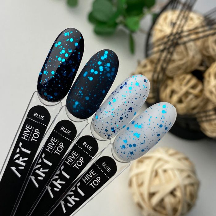 Топ із шестигранниками без липкого шару ART Hive Top Blue  10 мл