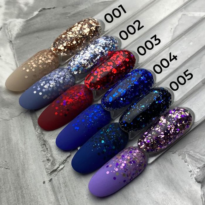 Гель із блискітками ART Mermaid Glitter Gel №005, 5 мл
