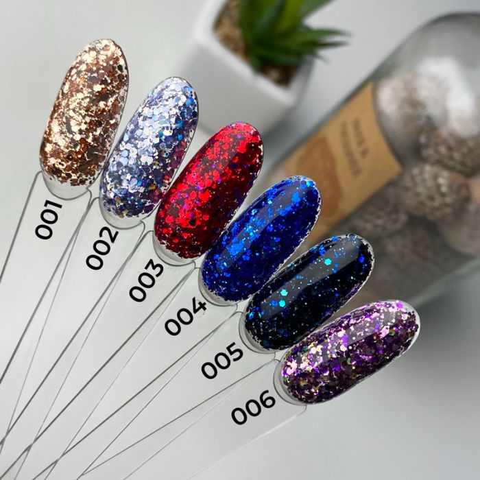 Гель із блискітками ART Mermaid Glitter Gel №08, 5 мл