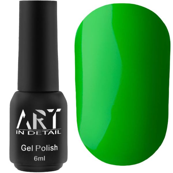 Гель-лак ART NEON N006 (зелений, неоновий), 6 мл
