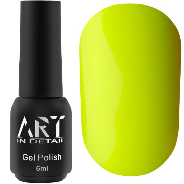 Гель-лак ART NEON N008 (жовтий, неоновий), 6 мл