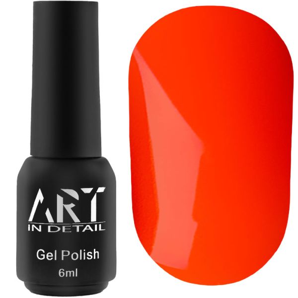 Гель-лак ART NEON N009 (оранжевий, неоновий), 6 мл