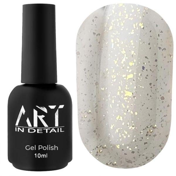 Топ  для гель-лаку з дрібними золотими пластівцями ART Top Shine Gold 10 мл