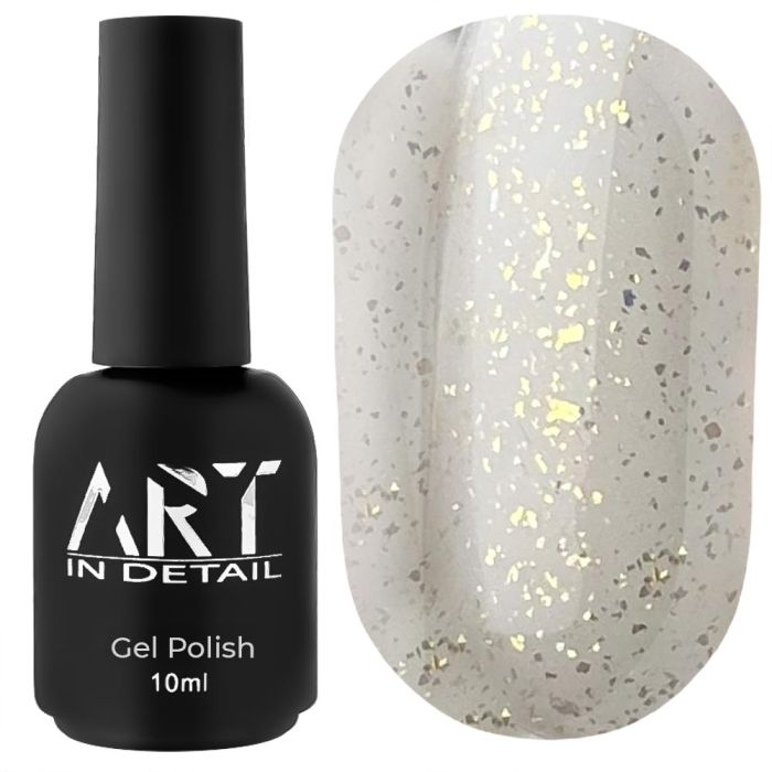 Топ  для гель-лаку з дрібними золотими пластівцями ART Top Shine Gold 10 мл