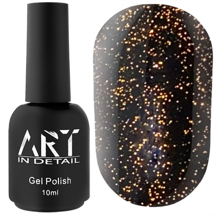 Золотий світловідбиваючий топ БЕЗ липкого шару ART Flash Top Gold 10 мл
