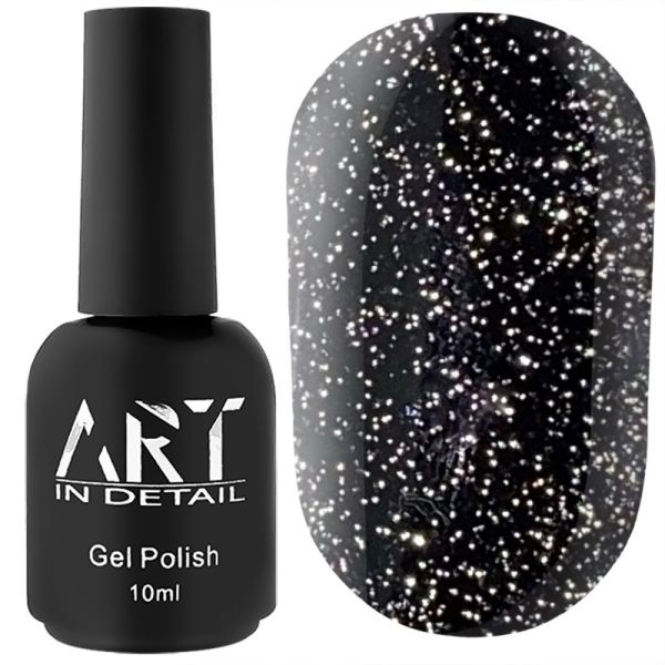 Срібний світловідбиваючий топ БЕЗ липкого шару ART Flash Top Silver 10 мл