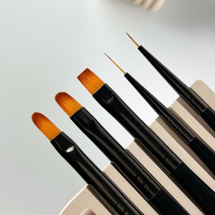Пензель для гелю Gel Brush Square ART #3, 9 мм