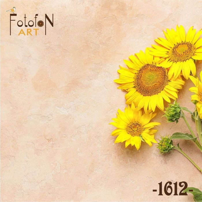 Фотофон вініловий 30см/30см Соняшник №1612