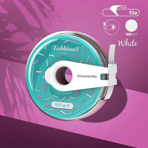 Сменный файл-лента с клипсой Bobbi Nail 100 грит (8 м) AT-100w
