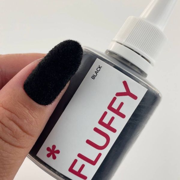 Бархатная пудра для ногтей Fluffy ТМ Easy, цвет Black