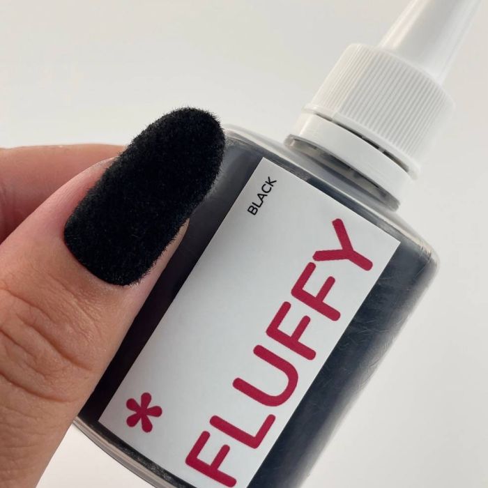 Оксамитова пудра для нігтів Fluffy ТМ Easy, колір Black