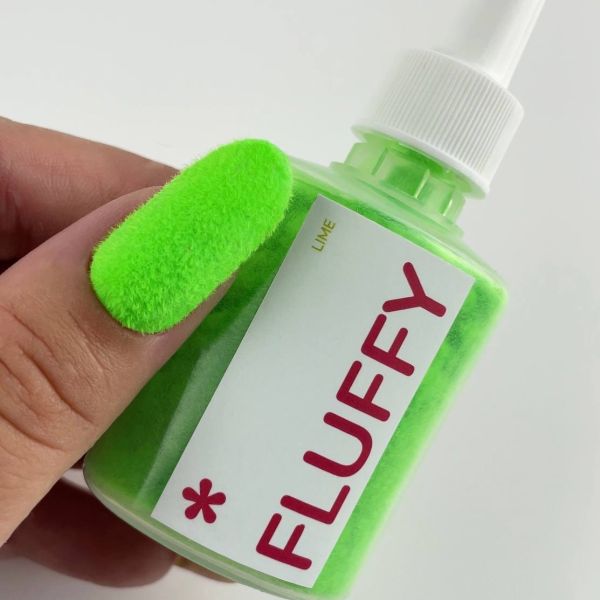 Бархатная пудра для ногтей Fluffy ТМ Easy, цвет Lime