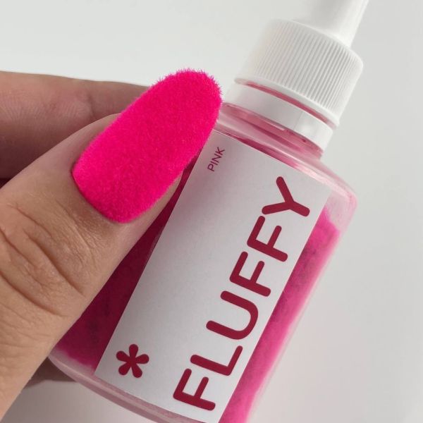 Бархатная пудра для ногтей Fluffy ТМ Easy, цвет Pink