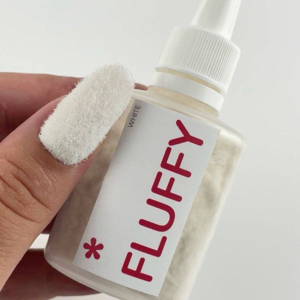 Бархатная пудра для ногтей Fluffy ТМ Easy, цвет White