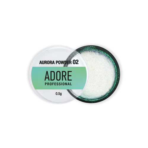 Втирка-хамелеон Adore Aurora powder 02 розово-зеленая