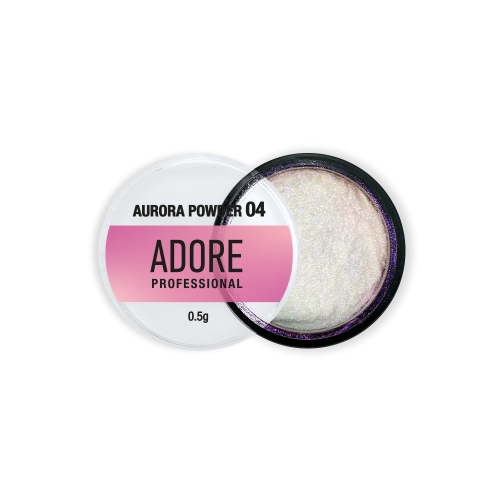 Втирка-хамелеон Adore Aurora powder 04 зеленовато-розовая