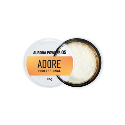 Втирка-хамелеон Adore Aurora powder 05 персиково-золотая