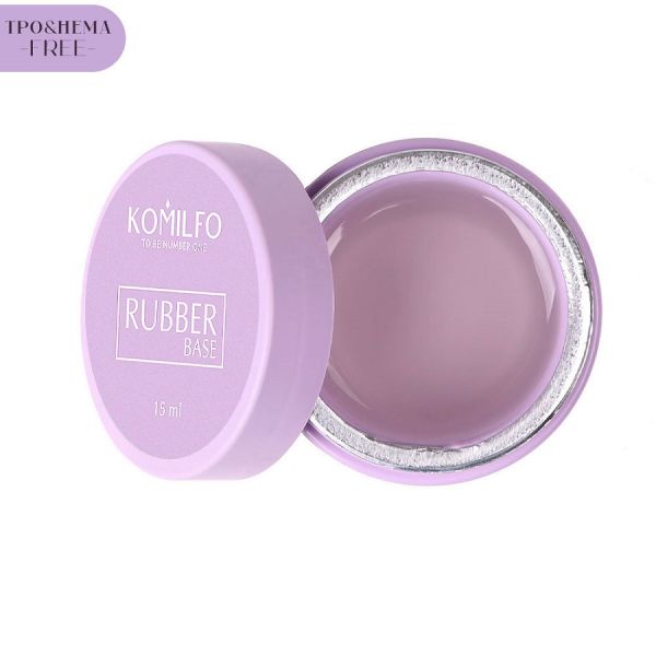 База Komilfo Rubber Base Coat  каучукова база для гель-лака (гель банка) 15 мл