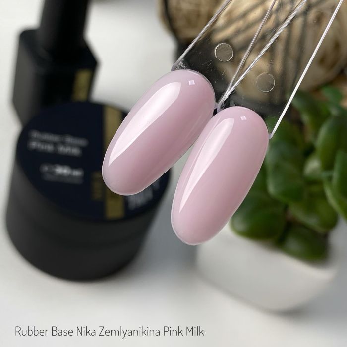 База камуфлююча каучукова Nika Zemlyanikina Rubber Base 30мл  Pink Milk