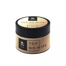 Топовое покрытие для ногтей F.O.X Top No wipe 30мл без липкого слоя