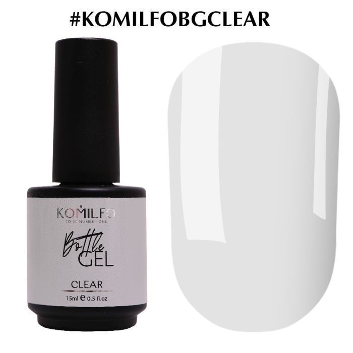 Komilfo Bottle Gel Clear, 15мл, з пензликом