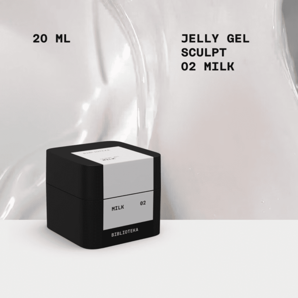 Гель-желе BIBLIOTEKA Sculpt Jelly Gel 02 Milk молочний, 20 мл