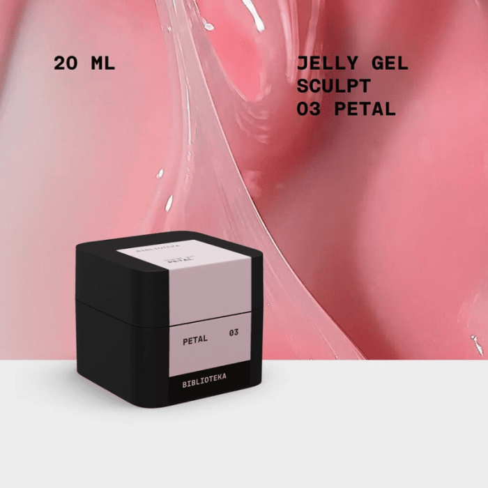 Гель-желе BIBLIOTEKA Sculpt Jelly Gel 03 Petal ніжно-рожевий, 20 мл