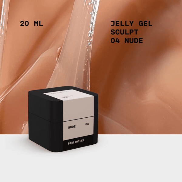 Гель-желе BIBLIOTEKA Sculpt Jelly Gel 04 Nude теплий бежевий, 20 мл