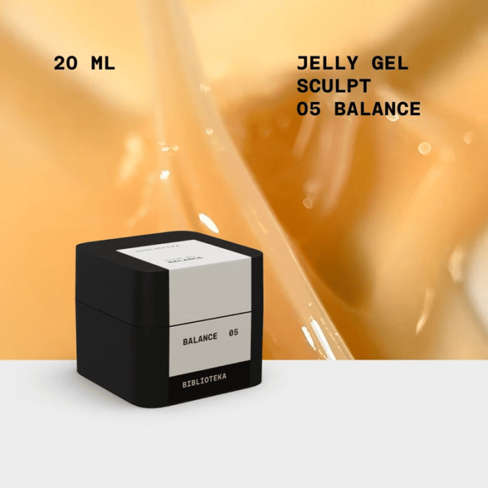 Гель-желе BIBLIOTEKA Sculpt Jelly Gel 05 Balance нейтральний, 20 мл