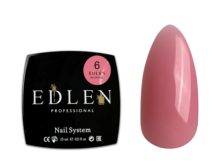 Гель Edlen Builder gel  06 темно-рожевий
