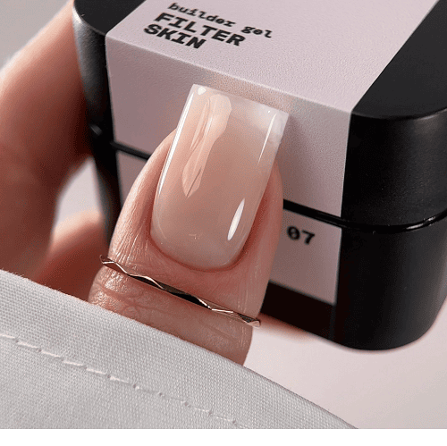 Гель Biblioteka Builder Gel 07 Skin FILTER  напівпрозорий теплий бежевий