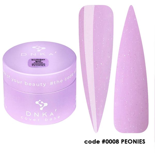 Гель DNKa’ Builder Gel #0008 Peonies 