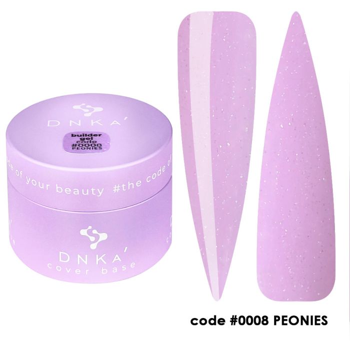 Гель DNKa’ Builder Gel #0008 Peonies 