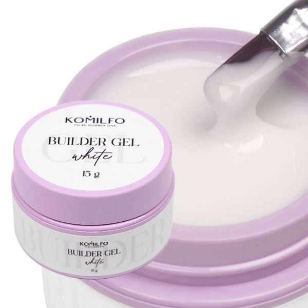 Гель для ногтей Komilfo Builder Gel White 15г