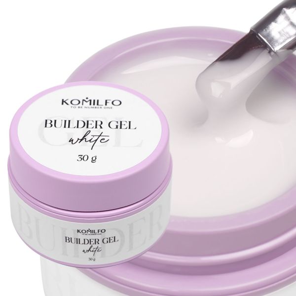 Гель для ногтей Komilfo Builder Gel White 30г