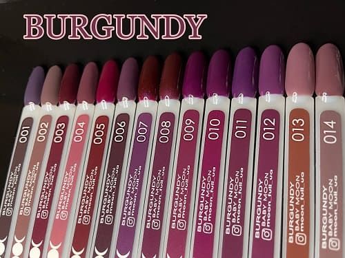 Гель-лак Baby Moon Burgundy 01 темний баклажан 6мл