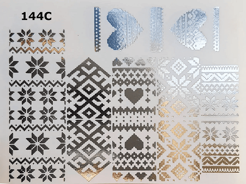 Фольгований слайдер-дизайн New Max 144C срібло