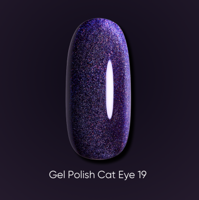 Гель-лак Dark кошачий глаз Cat Eye 19, 6мл