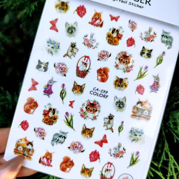 Наклейка для нігтів  CA599
