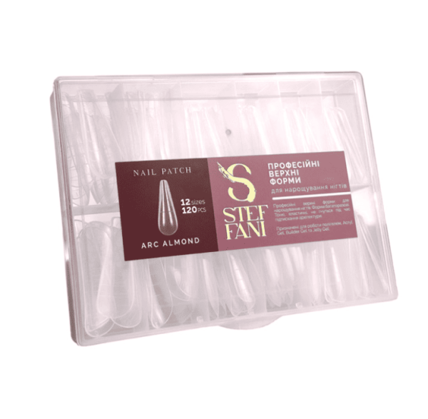 Верхние формы для наращивания Steffani Arch Almond 120шт