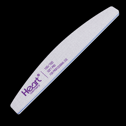 Пилочка для нігтів Heart Half SOFT PRO півмісяць 100/150 