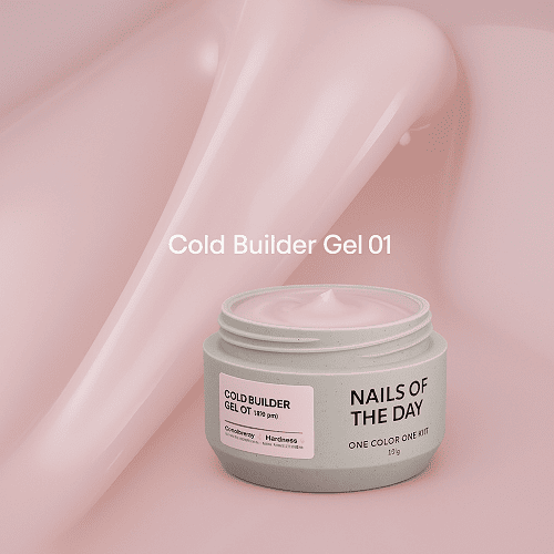 Гель NAILSOFTHEDAY Соld Builder gel 01 молочно-рожевий  15мл