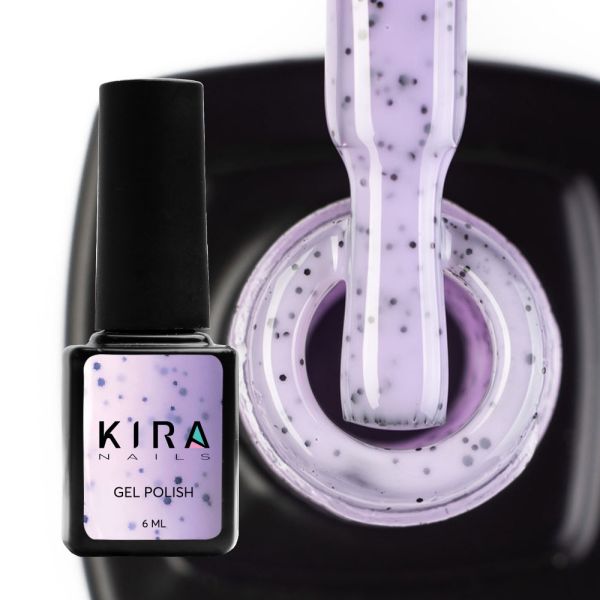 Гель-лак Kira Nails Чіа Пудінг  №007 Ожина (з крихтою), 6 мл
